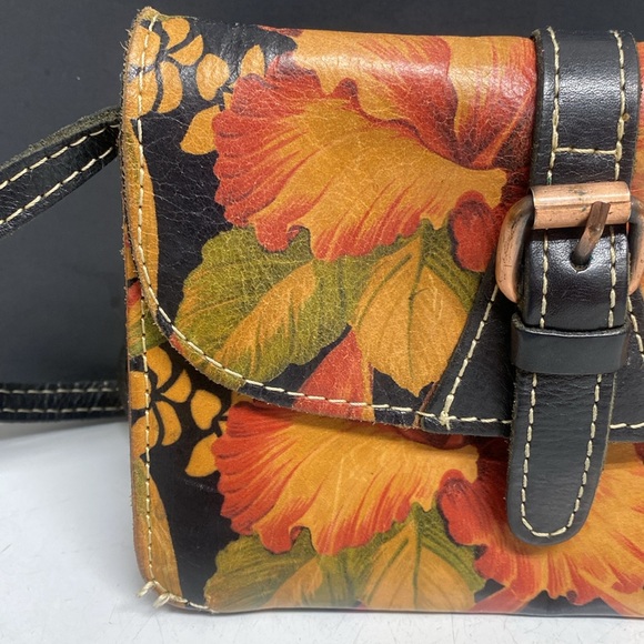 Patricia Nash Floral Leather Crossbody Purse - Picture 4 of 17